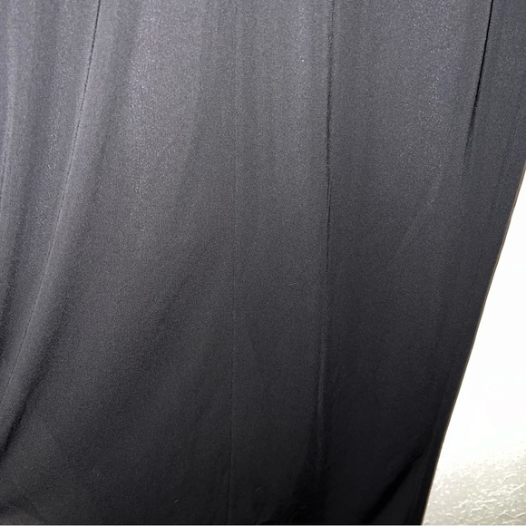 Laundry by Shelli Segal Vintage Square Neckline Black Full Length Evening Dress - Picture 14 of 16